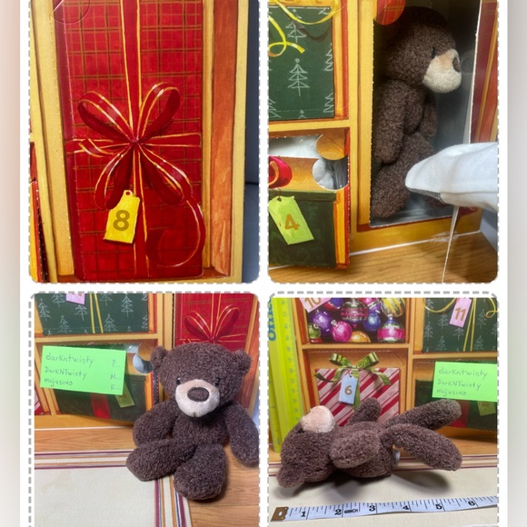 1 BRAND NEW GUND MINI FUZZY PLUSH BEAR ORNAMENT TOY APPROX 4” PRICE FIRM - Picture 11 of 14